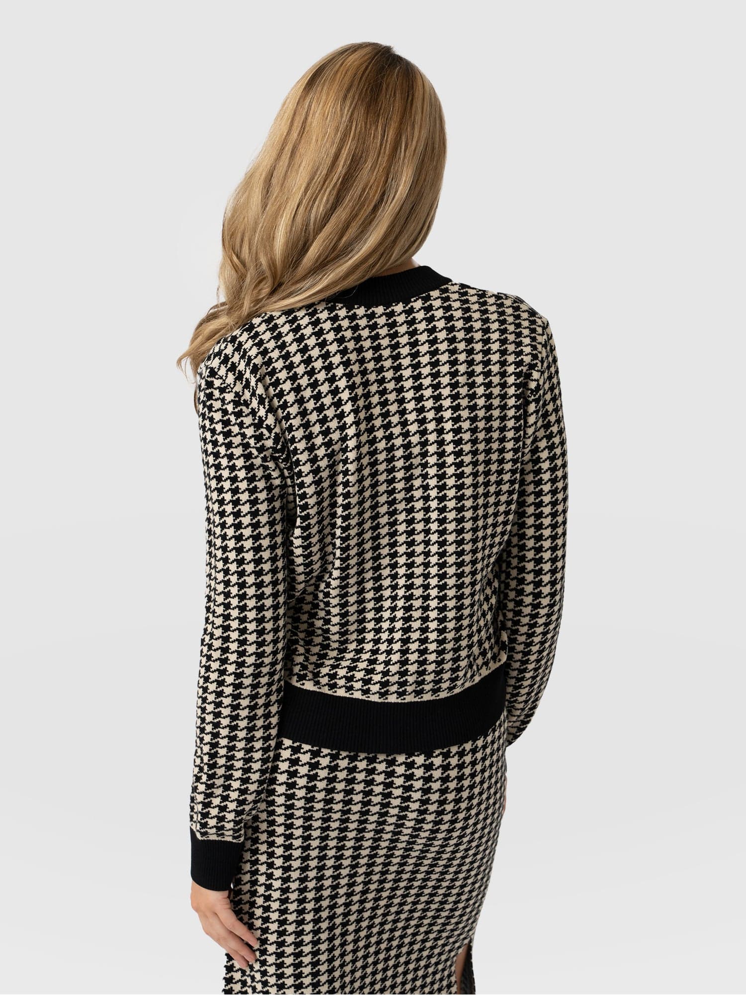 Warren Cardigan - Houndstooth